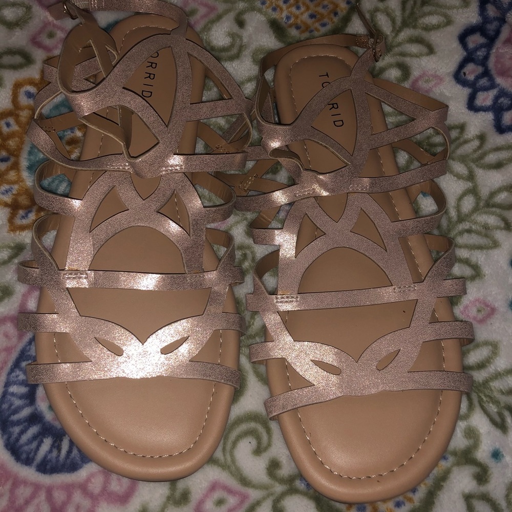 Torrid Rose gold sandals